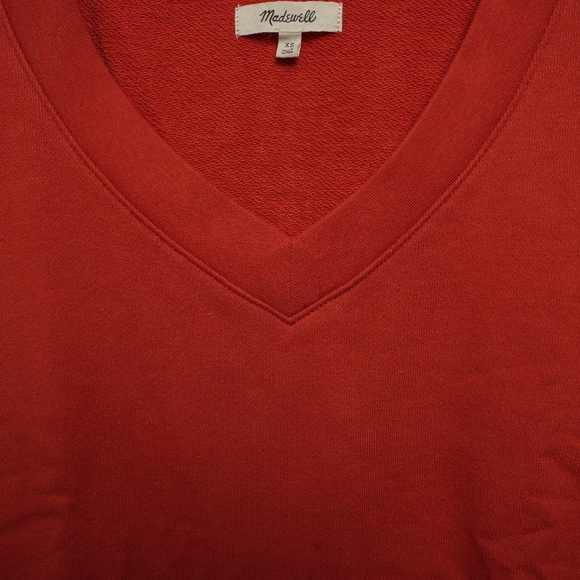 (Re)sourced French Terry Sweatshirt Tee  Sienna Orange XS - Picture 6 of 7